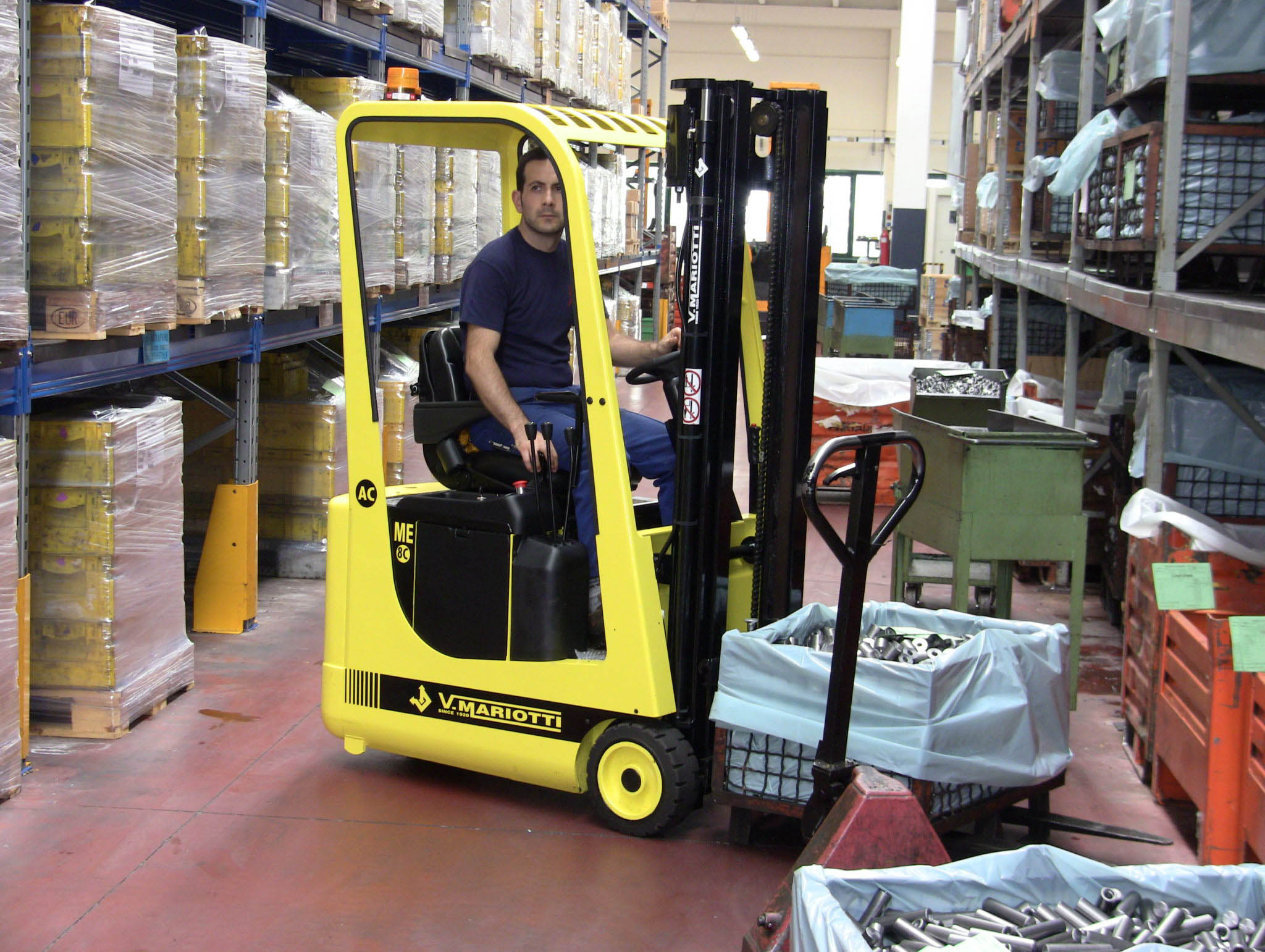 Yellow Mariotti forklift