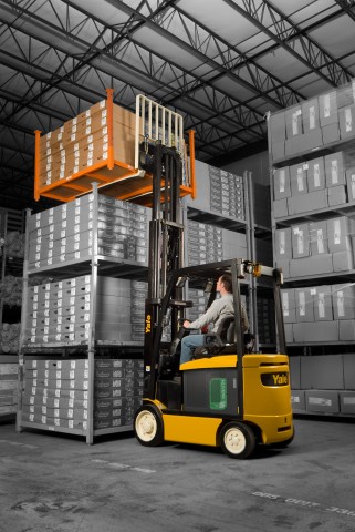Yale Electric Lift Truck powered by Hydrogen Fuel Cells – ERC_VG masked with Nuvera cell