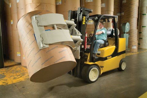 Forklift With Barrel Attachment