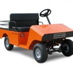 Taylor Dunn orange cart