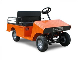 Taylor Dunn orange cart