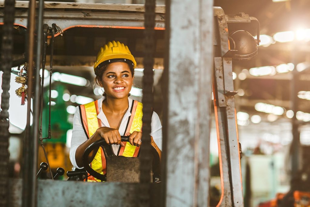 Forklift operator