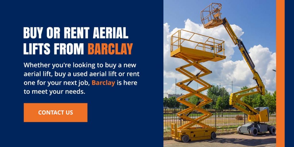 Buy or rent an aerial lift