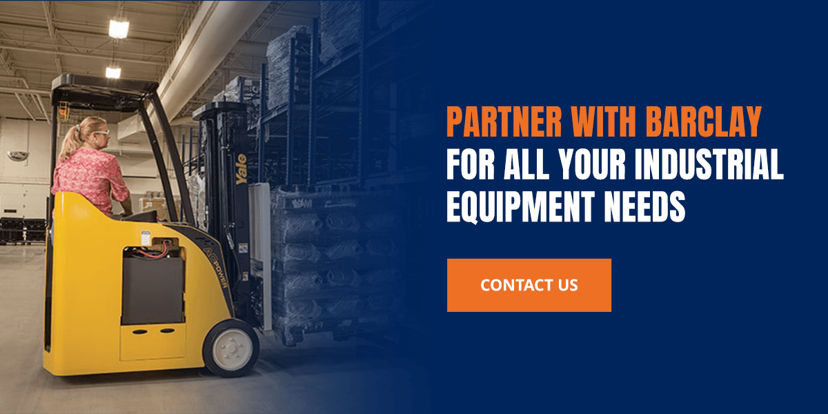 Partner with Barclay for all your industrial equipment needs